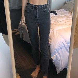 Black Denim Mom Jeans